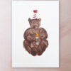 Happy Birthday Bear Print