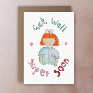 Nurse Get well soon card